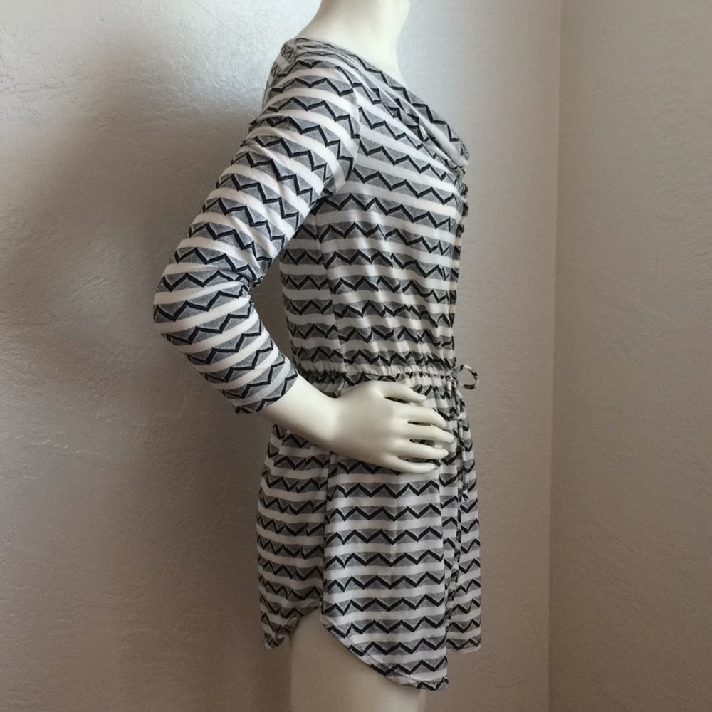 Free Society cowl neck drawstring waist tunic